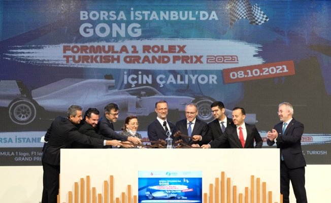 Sarıyer'deki Borsa İstanbul'da gong töreni