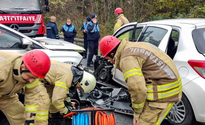 Sarıyer'de trafik kazası: 1 yaralı