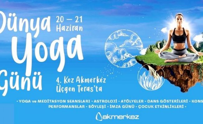 2022 Dünya Yoga günü kutlamaları Akmerkez’de