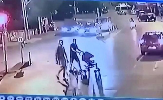 Sarıyer'de motosiklet kazası kamerada