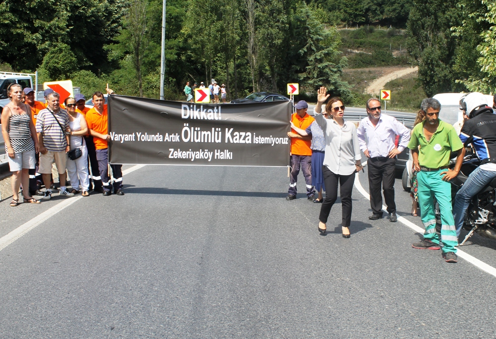 Zekeriyaköy halkı kazalara kayıtsız kalmadı